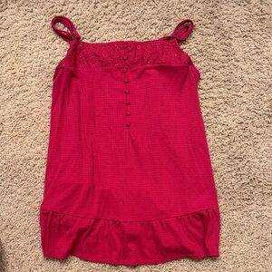 Torrid Red Camisole with Button Detail